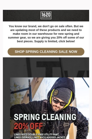 Reminder: Big spring cleaning sale!