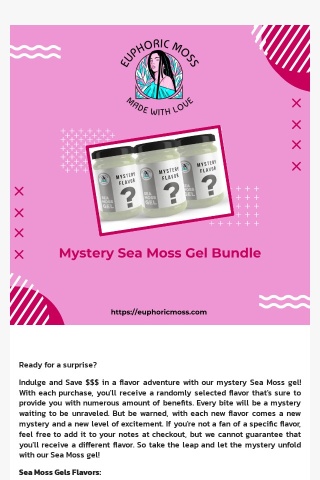 🤔 Oooh, What's the Mystery Flavor of Sea Moss Gel? 🤔