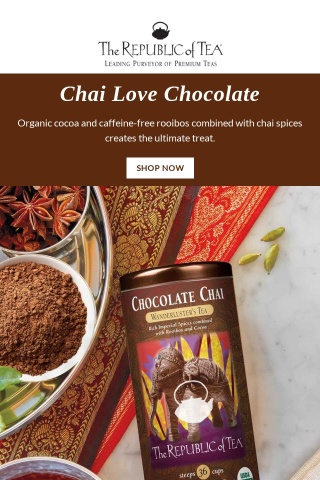 Chocolate Chai? Yes, please.