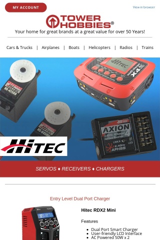 Shop HITEC RC Accessories at Tower Hobbies Today!