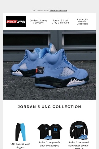 Jordan 5 "UNC" Collection