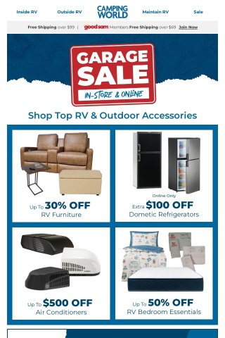 Save up to 50% on Top Inside RV Essentials
