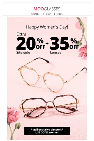 Weekend special: extra 20% off frames