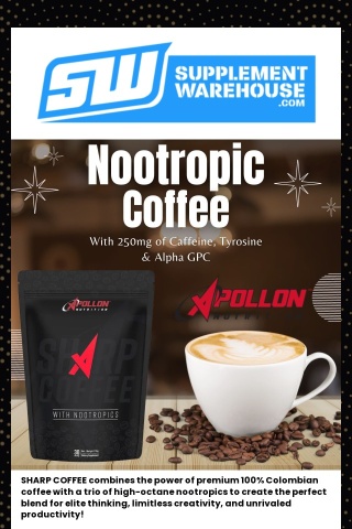NEW: Nootropic 250mg Caffeine Coffee ⚡