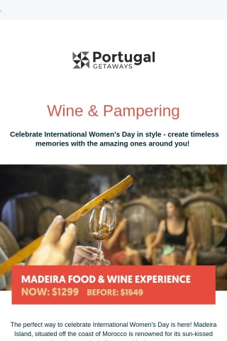 🍷 Raise a Glass to Women's Day (and save $250)! 🍷
