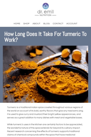 Is your turmeric working?