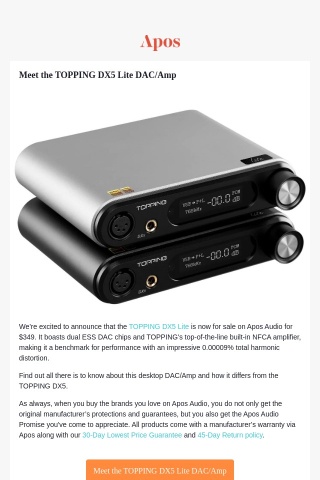Meet the TOPPING DX5 Lite DAC/Amp