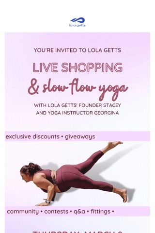 ⏰LIVE IN 15 MINS: FREE Slow Flow Yoga🧘‍♀️& Live Shopping Session!