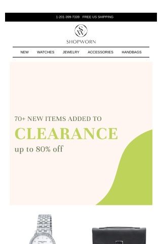 Up To 80% Off! New Pieces Just Added To Clearance