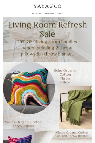 15% OFF Your Living Room Essentials
