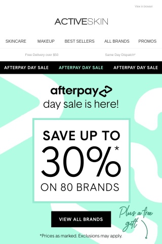 AFTERPAY SALE IS ON! 💸 Free $100 Kit inside!