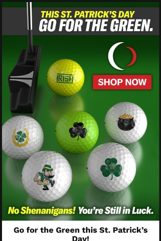 Get Your St. Patrick’s Day Shamrock Golf Balls ☘️