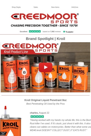 Loosen Up With Kroil! Shop Kroil Lubricant and Penetrants Now!