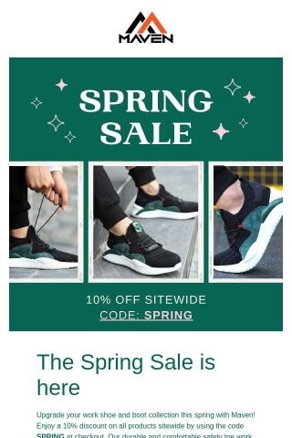 Spring Sale Alert: 10% Off Sitewide!🌱