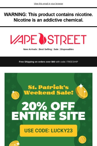 St. Patrick's Weekend Sale Starts Now!🍀