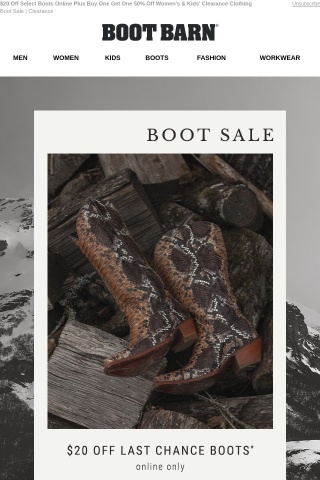 Boot Sale & BOGO 50% Off Sale