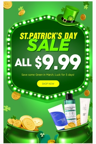 Last day! ALL 9.99  St.Patrick’s Day SALE
