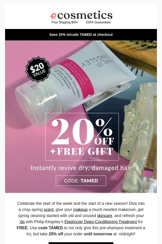 FREE $20 Gift + 20% OFF