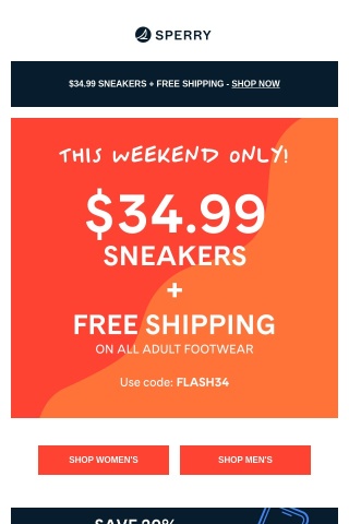 Only 12 hours left to get $34.99 sneakers!