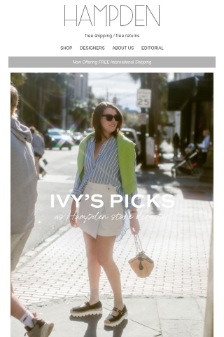 Ivy's Picks: Shop Our Store Director's Favorites Pieces