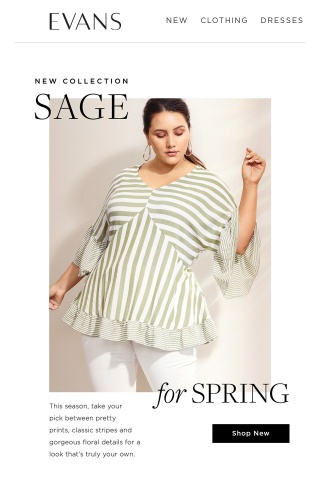 New Collection: Sage For Spring + Selected Tops From £10*