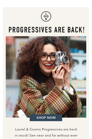 Progressives are back in stock!