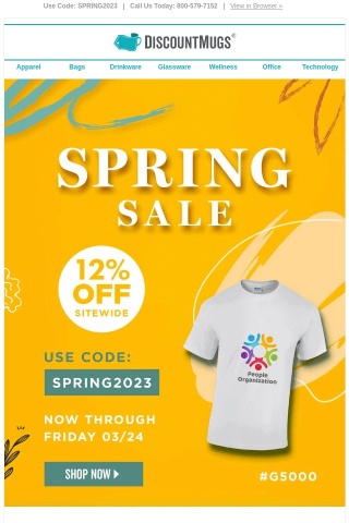 Spring Into Savings: Take 12% Off Sitewide