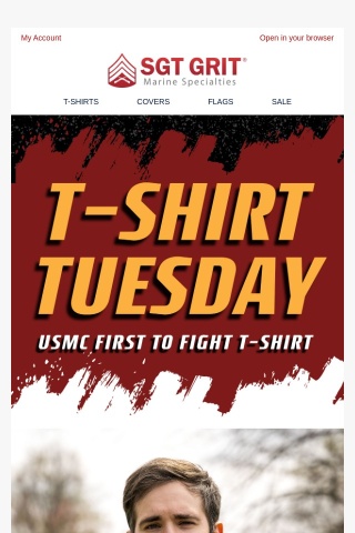 T-shirt Tuesday: USMC First to Fight T-shirt