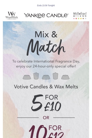 Unlock 10 Votives or Wax Melts for just £12