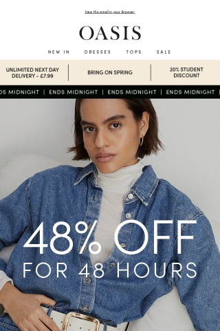 Ends Midnight: 48% off for 48 hours