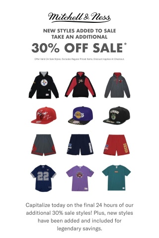 LAST DAY | Additional 30% Off SALE Styles