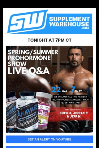 TONIGHT! 300+ People RSVP'd to the Live Online Prohormone Show 💪