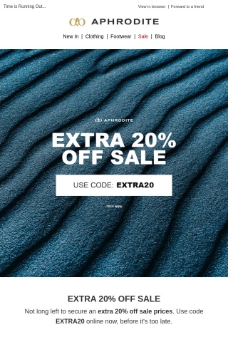 Don't Miss An Extra 20% Off Sale!