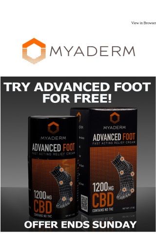 Free Advanced Foot CBD Cream - Three Days Only