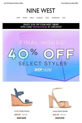 Hurry, 40% OFF Ends Tonight!