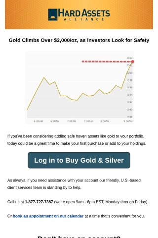 Price Alert 🚨 Gold Climbs Over $2,000