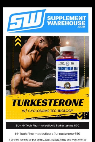 Dry, Lean Muscle Mass: Turkesterone 650