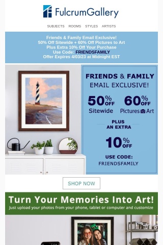 Big Savings for Friends & Family