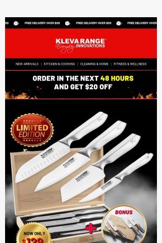 🔪 Get the right knives for the job with $20 off + BONUS bamboo case