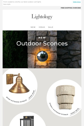 NEW outdoor sconces