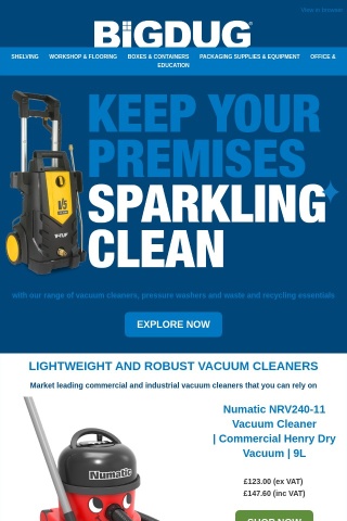 Keep your premises sparkling clean ✨