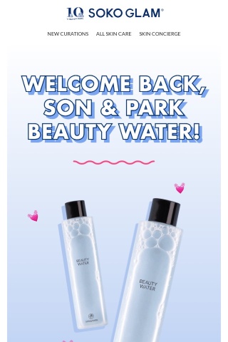 Son & Park Beauty Water Is Back in Stock!