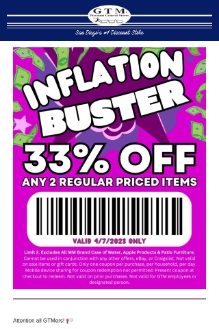 Inflation Buster Coupon Back for Today! 💖