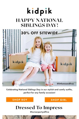Celebrate National Sibling's Day In Style!