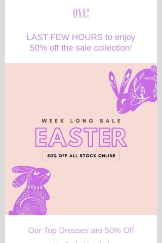 Hurry! Our Easter Flash Sale is ending soon  🐰