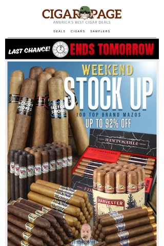 12 hrs: Weekend Stock Up sale event ends tomorrow!