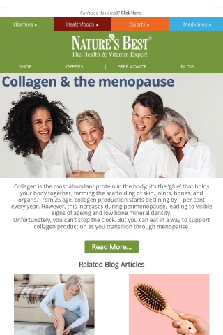 Product Focus: Collagen & the menopause..