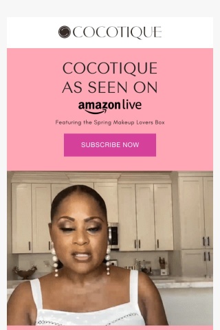 Did you catch COCOTIQUE on Amazon Live?