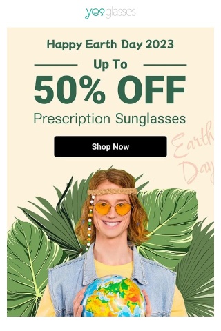 🌍 Celebrate Earth Day with Yesglasses Sunglasses: Save Up To 50% 😎