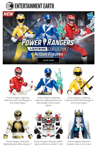 New Hasbro Power Rangers Action Figs - Power Up!